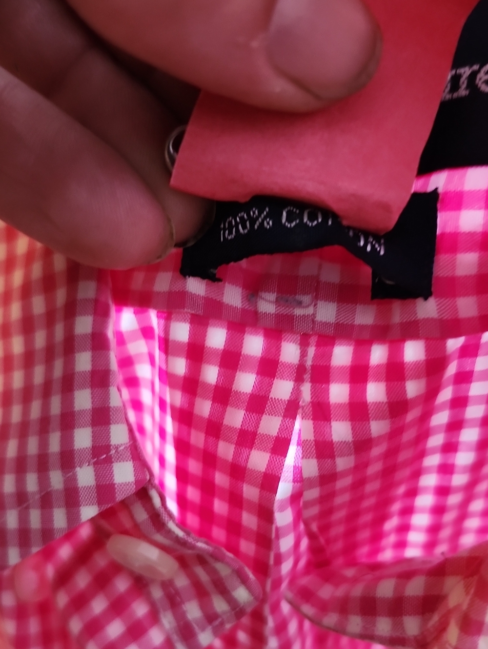 Ralph Lauren Pink Gingham Short-Sleeve Button-Down Shirt XL - Picture 6 of 11